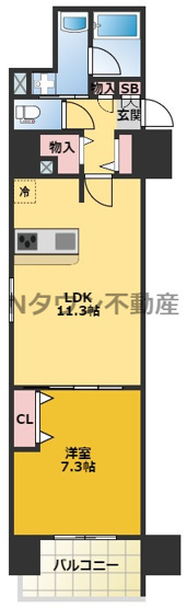 【間取り】 | プレサンス丸の内フォート | 間取りです。