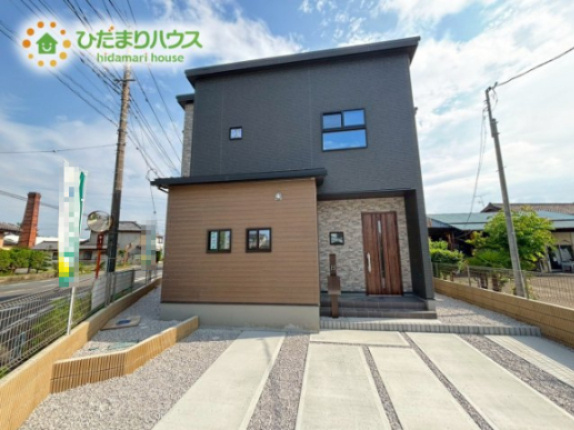 深谷市東大沼　第3期　新築一戸建て　クライン　01の外観|飽きのこないクールな色使いの外観！