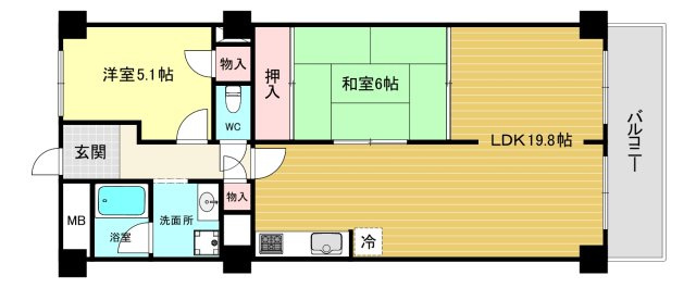 【間取り】 | パラツィーナセシリア第2甲陽園