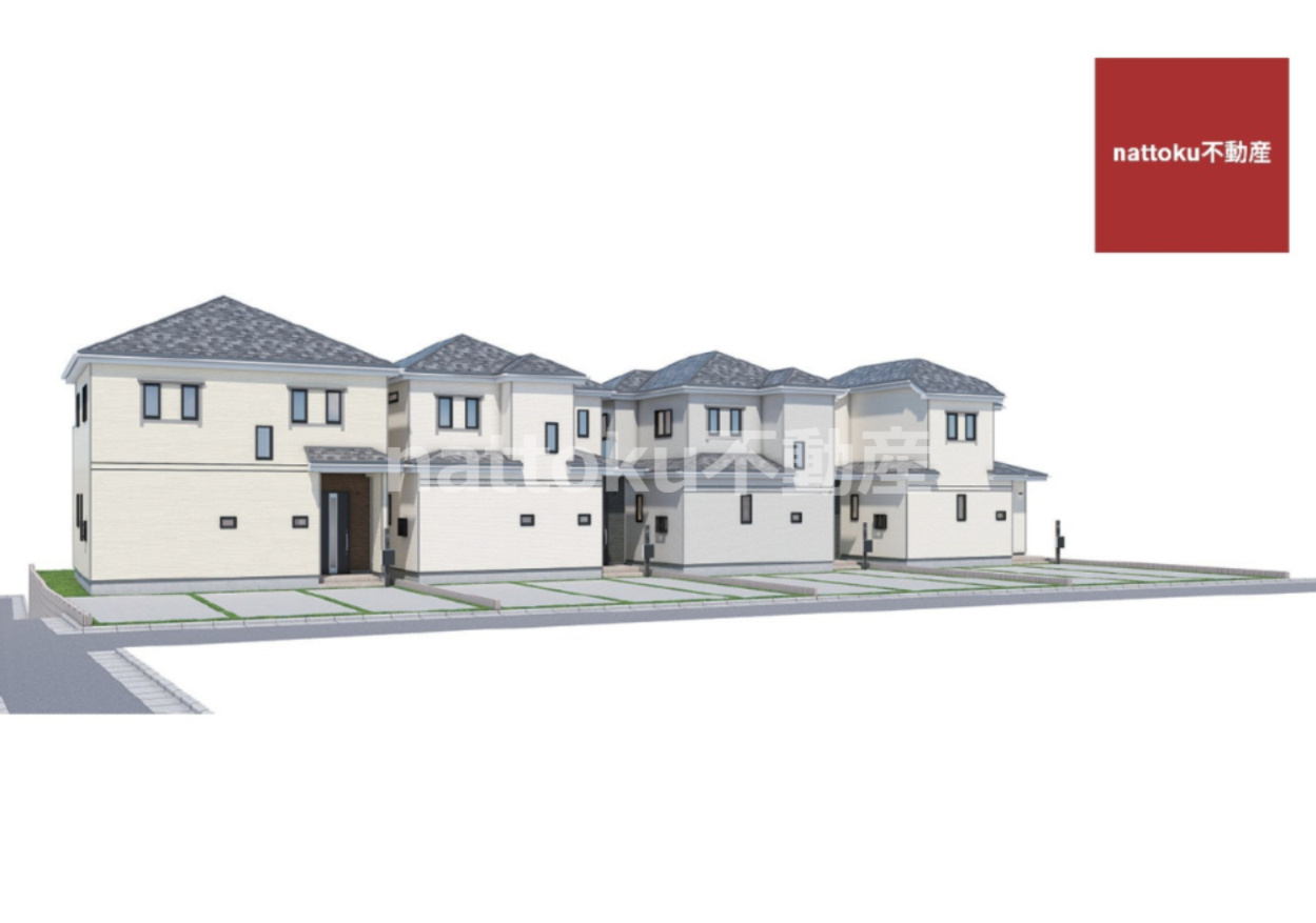 富士市厚原Ⅱ　新築戸建　全4棟　B号棟の外観パース|完成イメージ