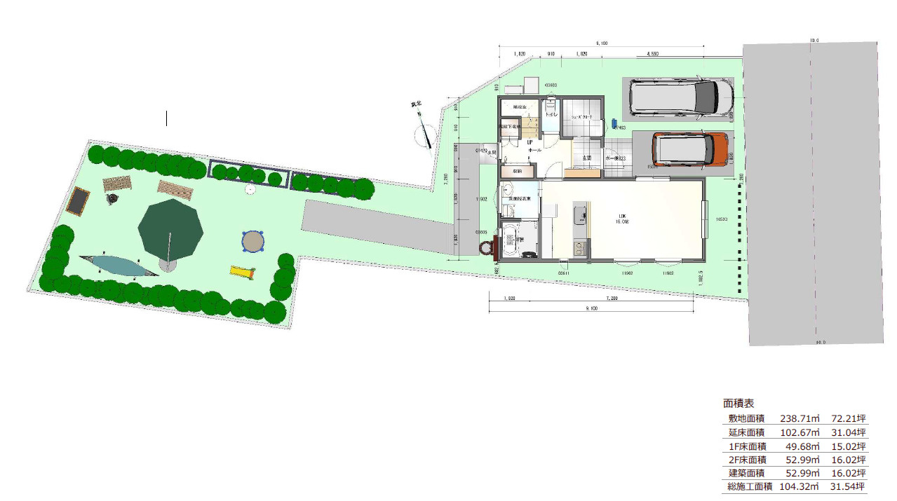 姫路市飾磨区英賀東町２丁目／売土地|参考プラン