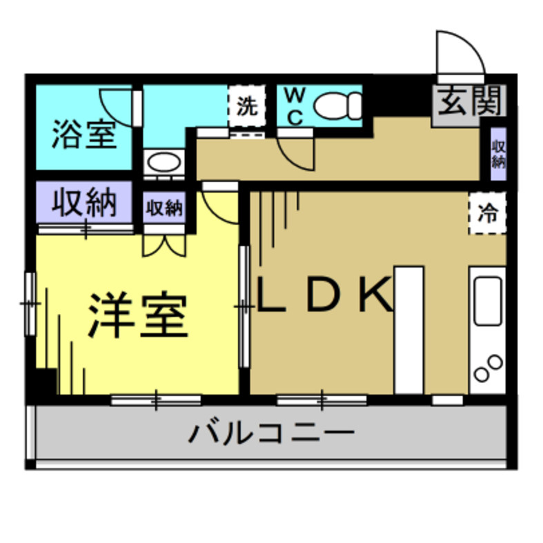 A&S KATO KI B棟の間取り