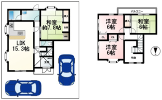 【間取り】 | 黒津３丁目