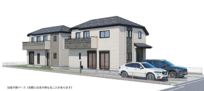 【外観パース】 | 府中市白糸台6丁目新築戸 | パース図はイメージであり、実際の仕様と異なる場合がございます。