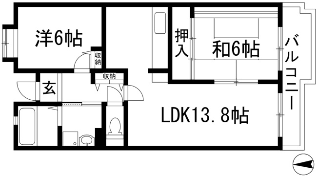 【間取り】 | アルビス寺本17号棟