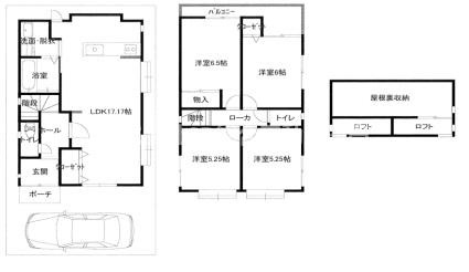 西岩田4丁目中古戸建の間取り|室内リフォーム済の為、即入居可能です！