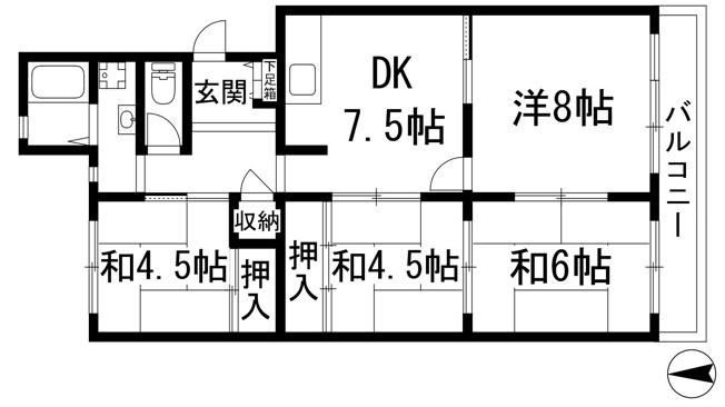 【間取り】 | 光明住宅3号棟