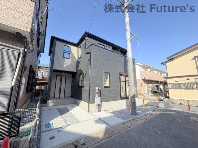 三郷市戸ケ崎2丁目　新築戸建　全1棟の外観|「三郷中央」駅・「八潮」駅・「松戸」駅からバス便あり