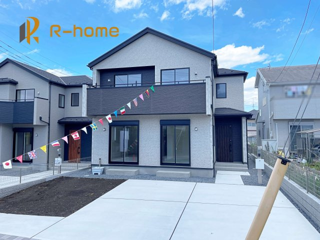 水戸市東赤塚　新築戸建て　3号棟の外観|ご予約を頂ければ、『平日』はもちろん『早朝』や『夜間』もご見学可能です♪お気軽にお申し付けください♪