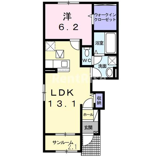 アリビオ　Ⅱの間取り|間取図