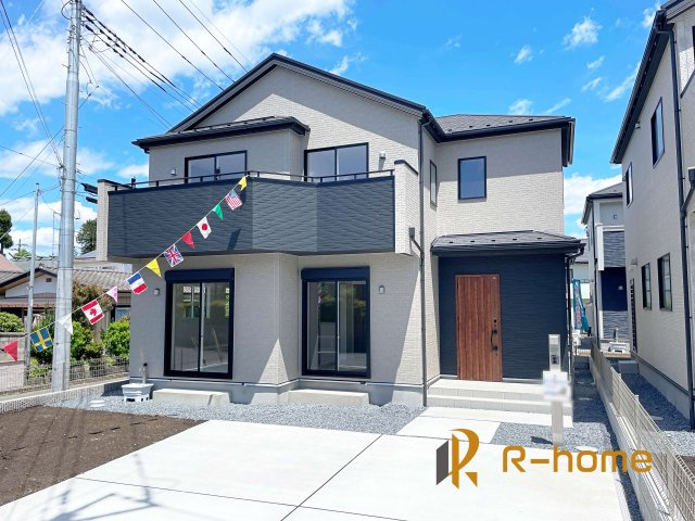 水戸市東赤塚　新築戸建て　4号棟の外観|ご予約を頂ければ、『平日』はもちろん『早朝』や『夜間』もご見学可能です♪お気軽にお申し付けください♪