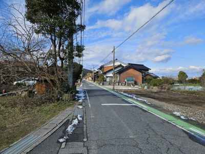 【前面道路含む現地写真】 | 鳥取市気高町下原土地