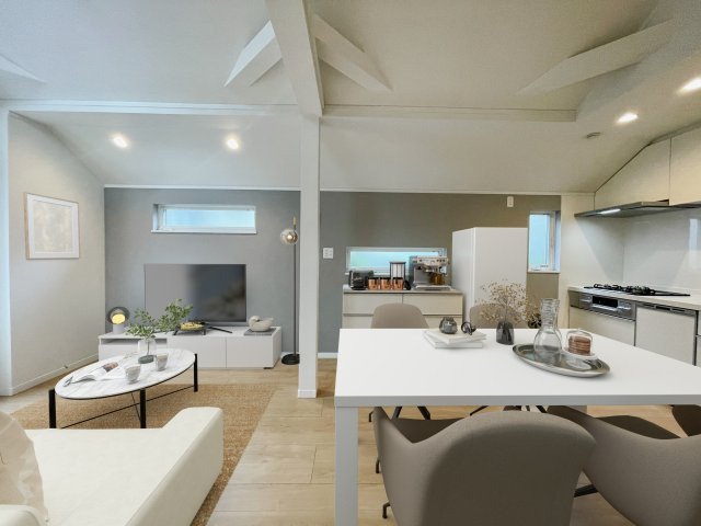 ＜LIBERi リーベリー＞練馬区春日町5丁目　子育て最適エリア　限定1棟の居間・リビング|ご内覧受付中♪
※配置の家具や小物はCGによるイメージで、販売価格には含まれません。