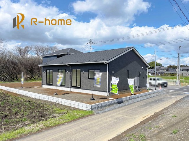 水戸市三湯町第1　新築戸建て　1号棟の外観|建物完成いたしました！ご予約で『平日』や『夕方』などでもご見学可能です！