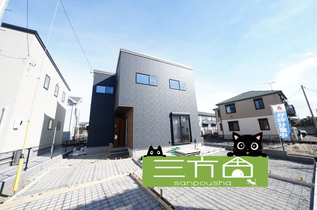 新築　高崎市江木町10区画　4号棟の外観|現地写真　完成しました！ご内覧はお気軽にお電話くださいませ♪