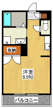 クィーンヒルズ立願寺参番館の間取り