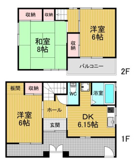 【間取り】 | 柏原市片山町中古住宅