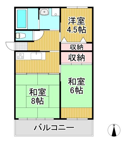 アーニスト野中の間取り