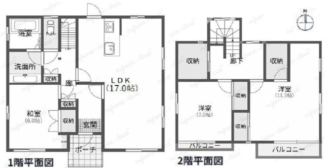 【間取り】 | 伊勢崎市韮塚町　中古住宅 | 実際にご見学頂くと、周辺の生活環境やコンセントの位置、収納の広さなどがご理解頂けます。お気軽に内覧予約をしてください！