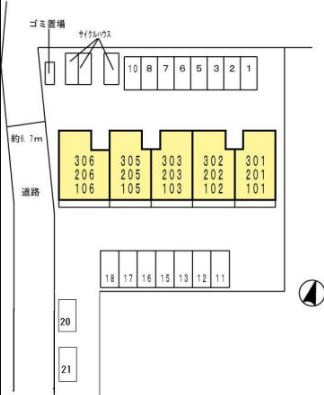 【区画図】 | ガトーナふくだⅡ