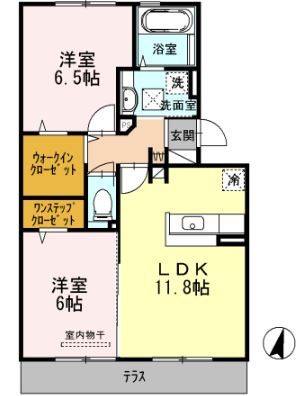 【間取り】 | ガトーナふくだⅡ