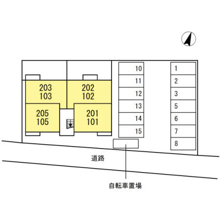 ランド花の駐車場