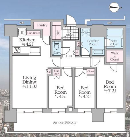 ザ・ヨコハマフロントタワー【仲介手数料無料】の間取り