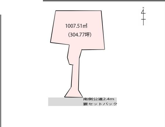 本巣市政田字清水の土地図