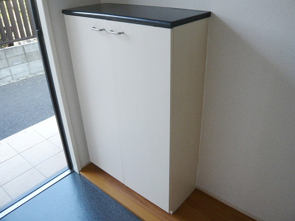 ハピネスさくら【キャッシュバック対象物件】の玄関|収納もある玄関です
