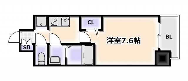 【間取り】 | プレサンス難波フィールド