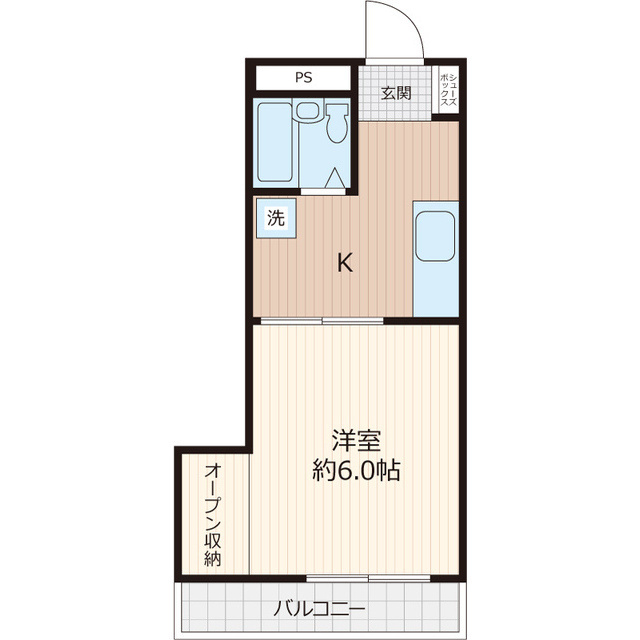 ルレーブ見川Ⅰの間取り