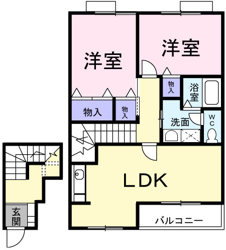プランタンＢの間取り