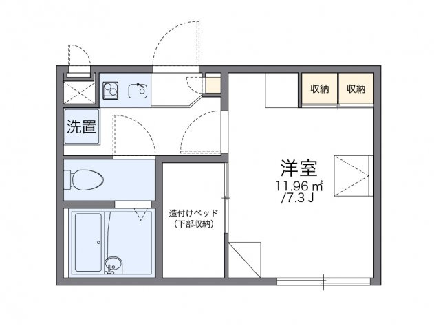 レオパレス潮見台Ⅱの間取り