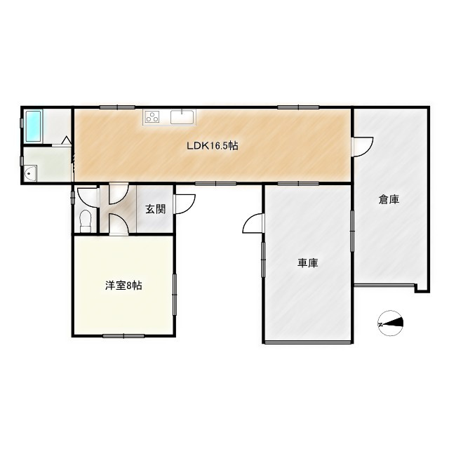 明石市大久保町八木の間取り