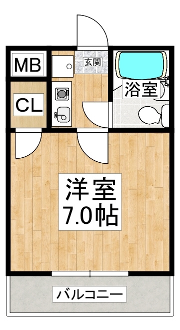 ジュネスタチバナの間取り