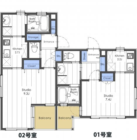 SOPHIAの間取り|間取り図