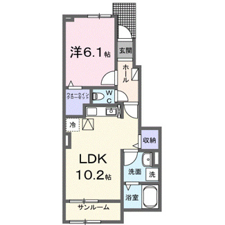 【間取り】 | ベルソレイユⅡ