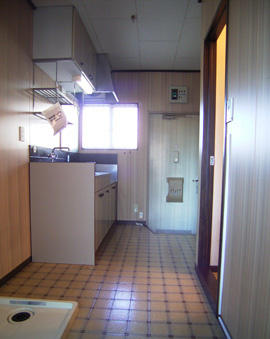 コーポみずくぼＢ棟のキッチン|キッチンです