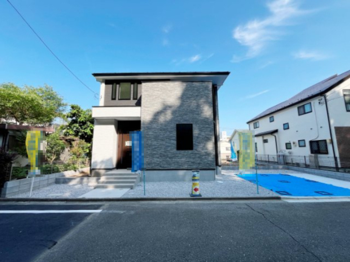 祝　成約済み　八王子市　松木　新築戸建て　１期の外観|～仲介手数料無料☆八王子ひなた不動産～　八王子市松木　新築戸建