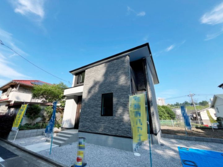 祝　成約済み　八王子市　松木　新築戸建て　１期の外観|～仲介手数料無料☆八王子ひなた不動産～　八王子市松木　新築戸建