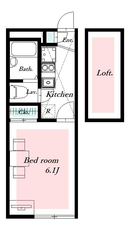 レオパレスバリオクラーロの間取り
