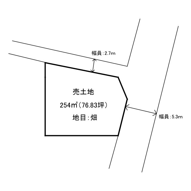 坂出市林田町　売土地②の区画図