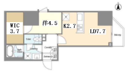 CREATIF UENO IRIYAの間取り