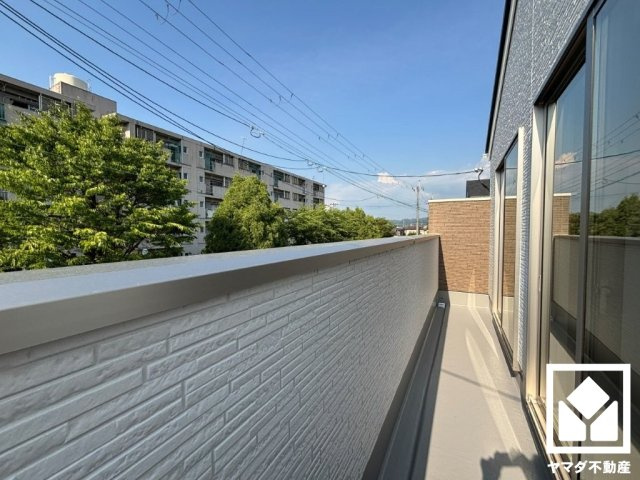 京田辺市河原神谷　１期　４号地のバルコニー