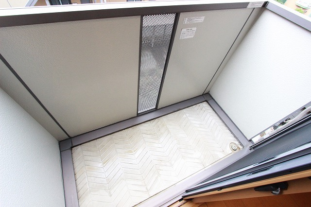 アミカ湘南Aのバルコニー