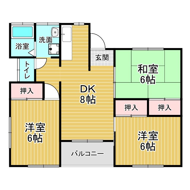 中島ハイツの間取り