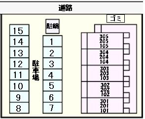 メゾン　ド　アウローラの駐車場