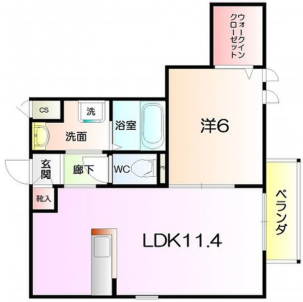 ロングウッド綾園の間取り