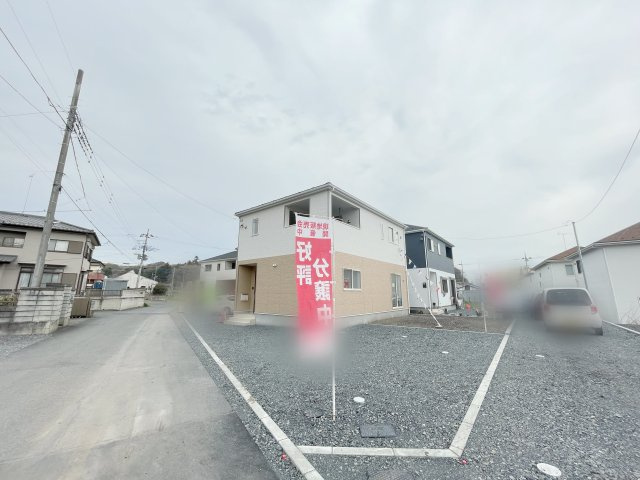新築戸建・建売　佐野市堀米町第16　Cradle Gaeden　全4棟の前面道路含む現地写真