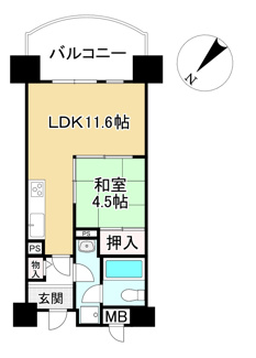 【間取り】 | 琵琶湖アーバンリゾートⅠ番舘